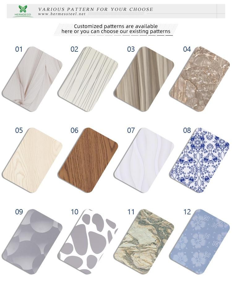 201 304 Lamination Stainless Steel Sheet for Interior Decoration Project