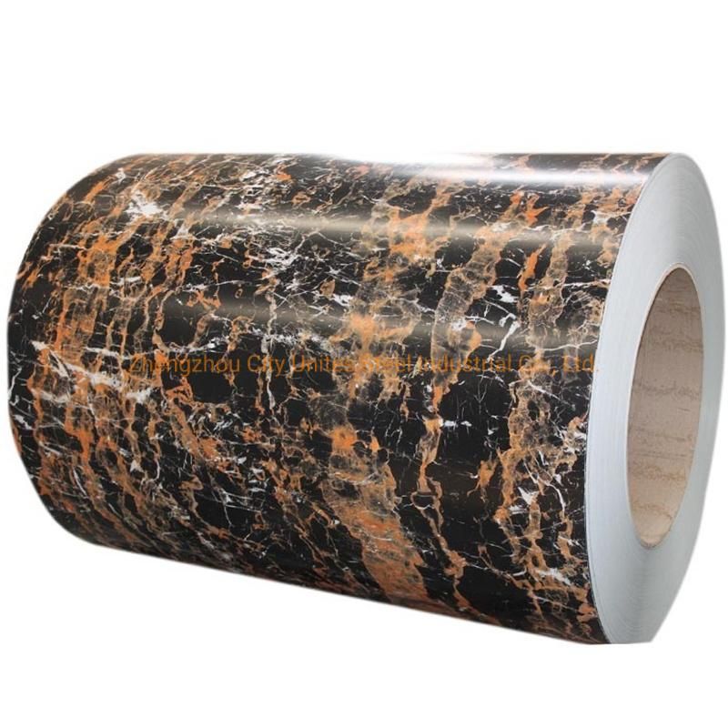 Long Durability Marble Patterns PPGL Color Coated Aluzinc Steel Coil