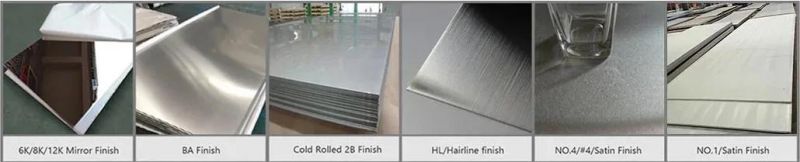 6mm Thickness AISI 321 304 304L 316 316L 904L 201 202 430 Hot Rolled Stainless Steel Annealed Pickled Plate