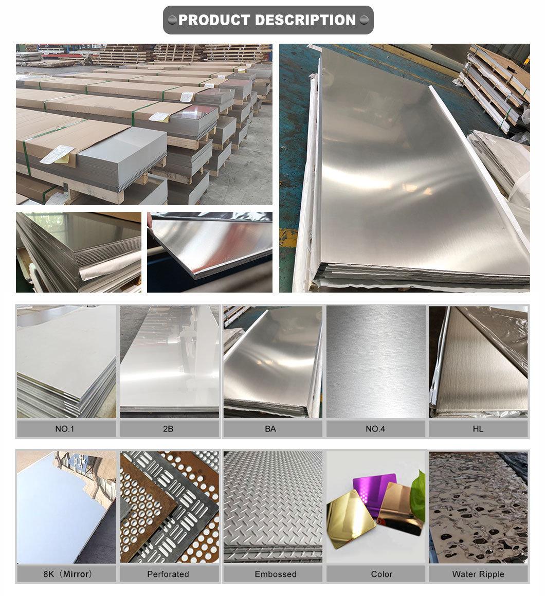 AISI 430 310S 309S 316 304 2b 4X8 Stainles Steel Sheet Metal