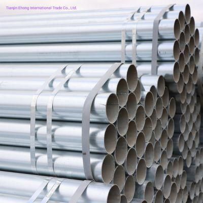 Welded HDG Galvanized Steel Pipe Carbon Steel Pipe Hot DIP Galvanised Round Steel Tube for Construction