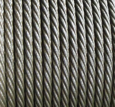 Ungalvinzed Double Lay 6X19s Steel Wire Rope 26mm GOST 2688-80