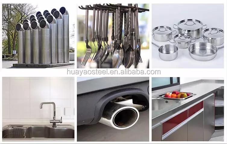 Decorative Ss Pipe AISI 201 304 321 316 316L Square Stainless Steel Tube