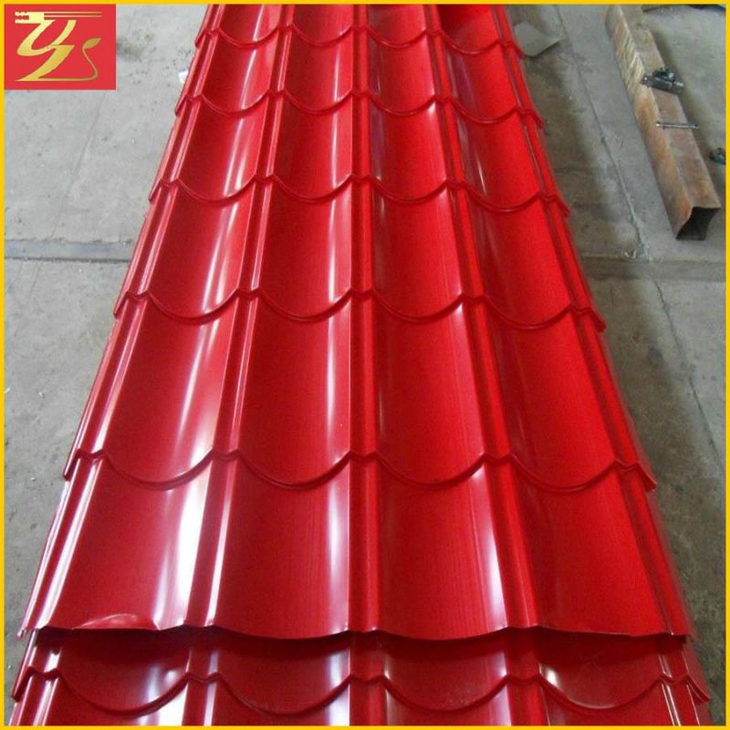 PPGI Roofing Sheet Zinc Coating 30-275GSM Paint 5-10/15-30 Micron