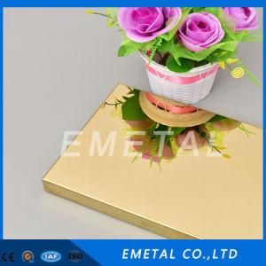 Color Plating Mirror Polished Inox Cold Rolled 201 AISI 304 Stainless Steel Plate/Sheet for Elevator Decoration