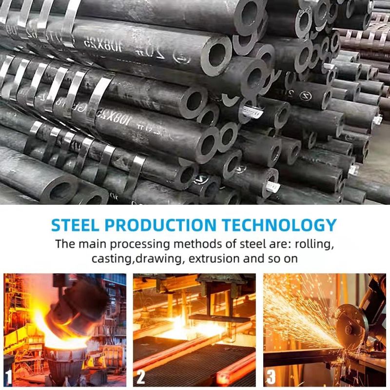 Factory Seamless Pipe Carbon and 1.0425 Carbon Steel Tube
