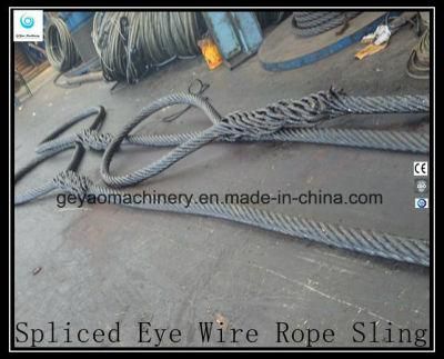 Ungalvanized Hand Spliced Heavy Duty Steel Wire Rope Sling