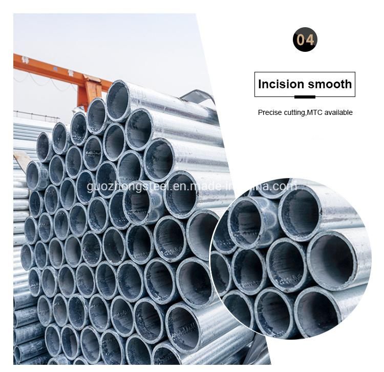 2mm Ss400, S235jr Galvanized Steel Pipe for Sale