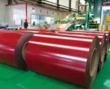 AISI Hot Dipped Galvan Prepainted Color Coated Galvanized Steel Coil Dx56D S400gd 10# PPGL PVC Coating Golden Stainless Steel