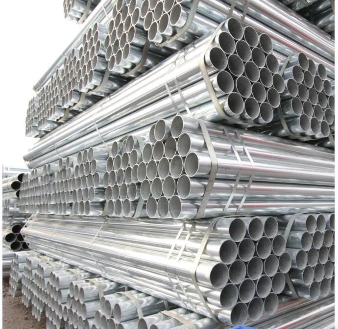 Pre Gi Galvanized Steel Pipe 6 Meter Scaffolding Galvanized Round Pipe