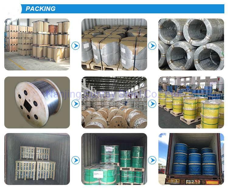 Overhead Galvanized Earth Wire /Shield Wire /Stay Wire ASTM A363 and BS 183