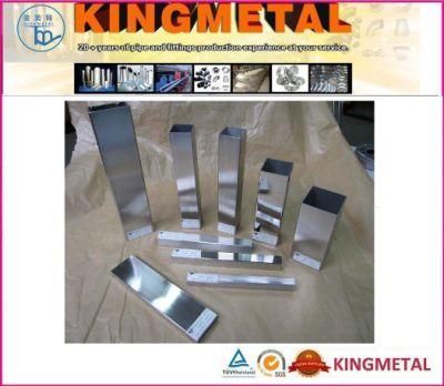 600 Grit 304 Welded Stainless Steel Rectangular Tube