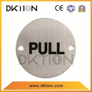 DS021 Round Pratical Design Stainless Steel Sign Plate