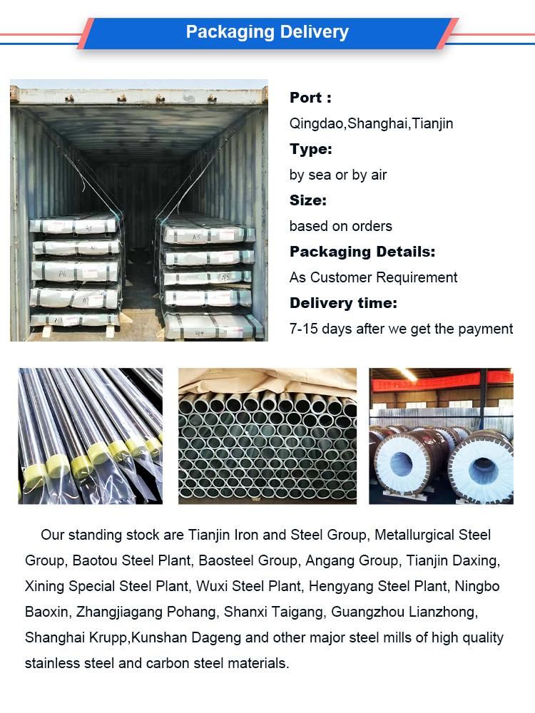 Hot Sale Factory Product 201 202 309 321 316 304 Stainless Steel Pipe Best Price