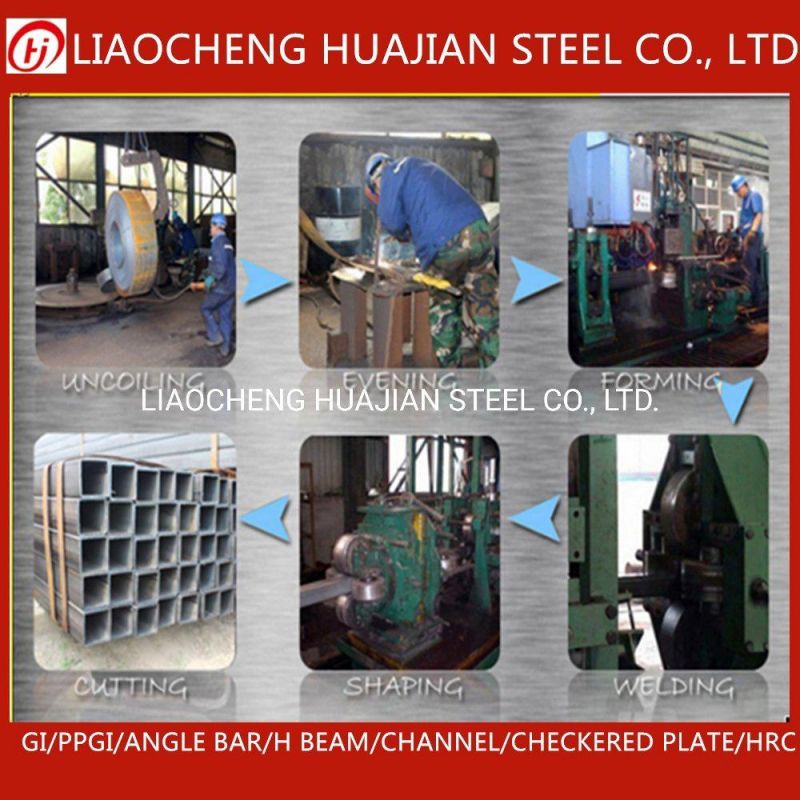 Ms Steel Rhs Shs Tube Customized Hollow Section Galvanized Pipe