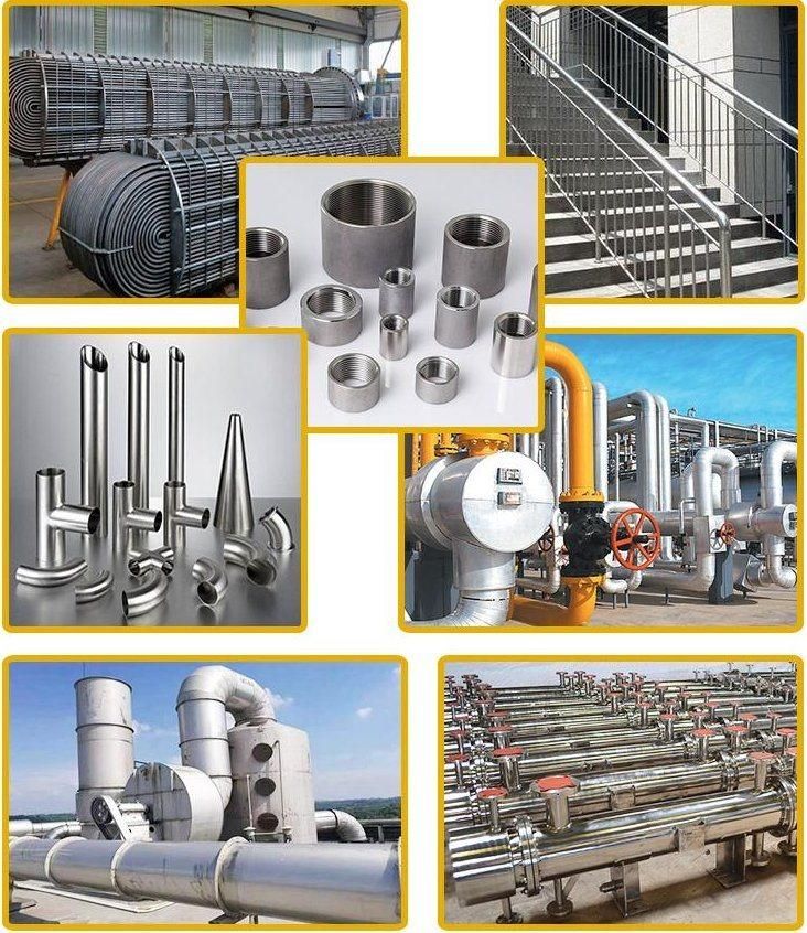 ASTM 316L 304 1.4301 316 310S 321 2205 2507 Bright Seamless Stainless Steel Pipe Tube for Construction