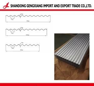 China Supplier Gi Corrugated Steel Roofing Sheet for Building Material