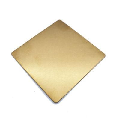 Hot Selling Cold Rolled AISI 316 A240 A480 A554 A276 No. 1 2b Ba No. 4 8K Super Gold Mirrior Hairline Hl Stainless Steel Sheet
