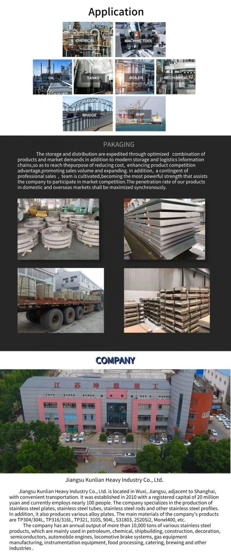ASTM ABS 201 202 301 304 304L Xm21 304ln 305 309S 310S 316ti 316ln 317L 321 347 329 405 409 430 Stainless Steel/Angle Iron for Building Material