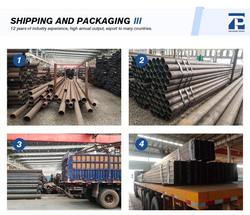 Hot Selling 12m Large Diameter SSAW Steel Pipe API Welded Carbon Spiral Steel Pipes