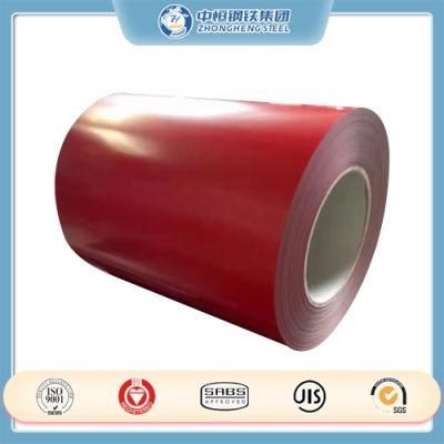 Dx51d Red Blue Green Color Coated Iron Roll PPGI PPGL Prepainted Galvanized Steel Coil