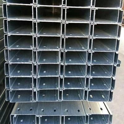 Hot Dipped Galvanized Steel C U Channel Gi Strut Slotted Channel Perforated