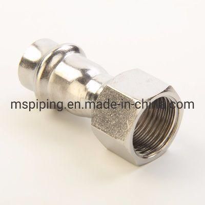 V Type Press Stainless Steel Fitting-Female Straight