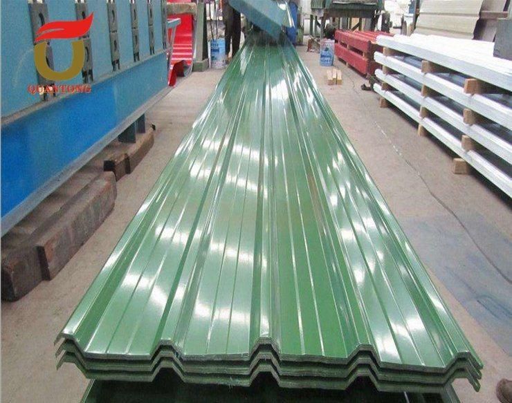 Building Material PPGI Color Coated Prepainted Galvanized Roofing Steel Plate Zinc Color Corrugated Sheet in China 0.27mm 900*1000 Shandong Liaocheng