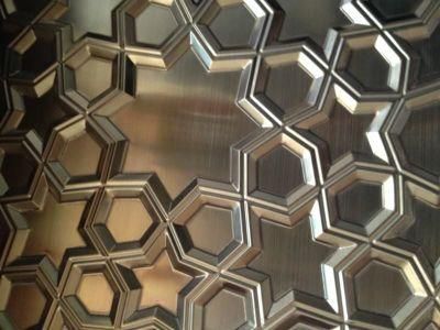 Factory Supply PVD Stainless Steel Decorative Sheets Colored Plates Wall Panels