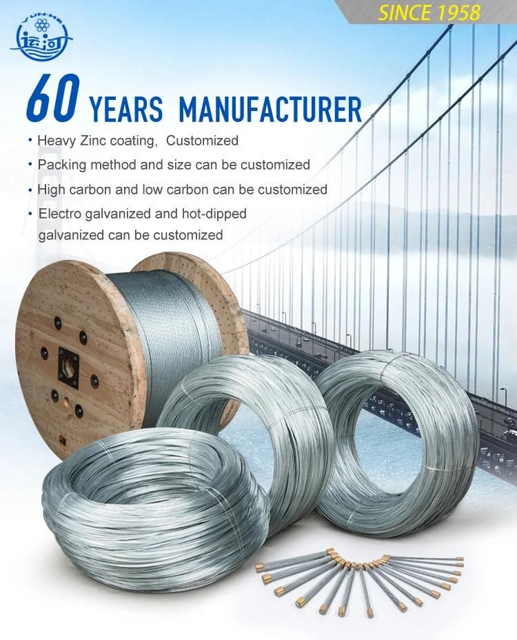 Construction Galvanized Wire 20 Guage/Galvanized Tensile Strength Tie Wire/Galvanized Wire for Bucket Handle