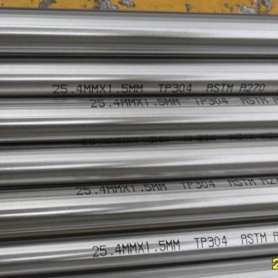 Grit 400# 600# Mirror Polished Welded 201 304 304L 316 316L Stainless Steel 304 Pipe