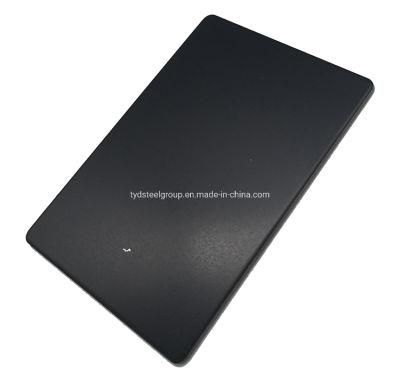 Finely Processed Super Black PVD Titanium Slit Edge Bead Blast Decorative Plate Stainless Steel Sheet