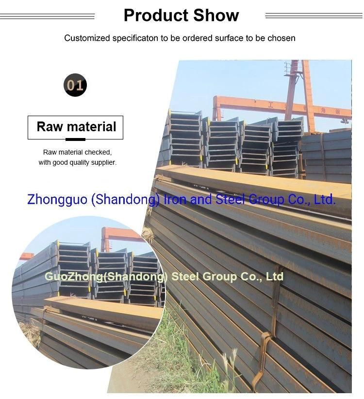 Ss400 Gi Beam Guozhong Hot Dipped Galvanized Carbon Alloy Steel H Beam/I Beam
