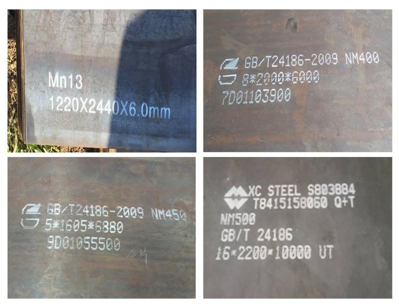 Ar400 Metal Sheet Hot Rolled Nm360 Nm400 Nm450 Nm500 Abrasion Weldox 700 Xar400 Xar500 Xar550 Wear Resistant Steel Plate