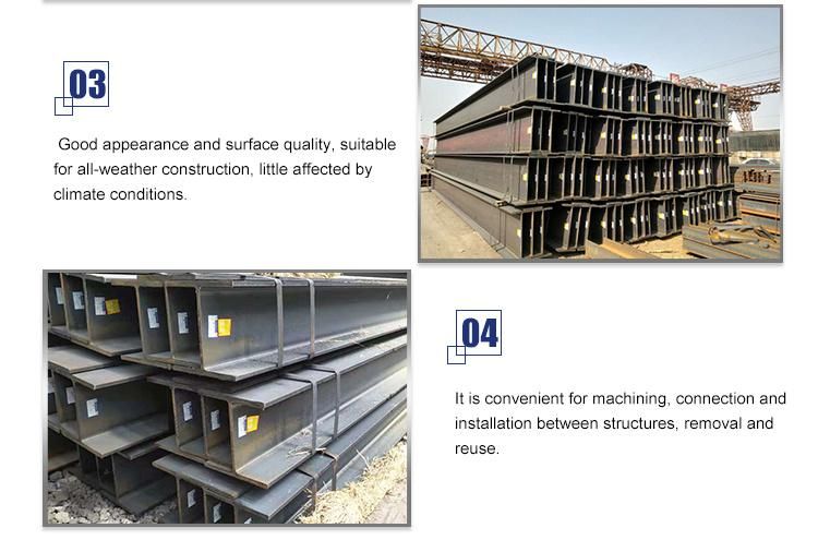 JIS DIN Stainless Steel H Beam Using in Steel Structure Load-Bearing Bracket