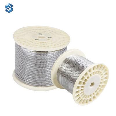 316 7*7 Wear Resisting Corrosion Resistance Stainless Steel Wire Rope 0.6mm Stainless Steel Cable