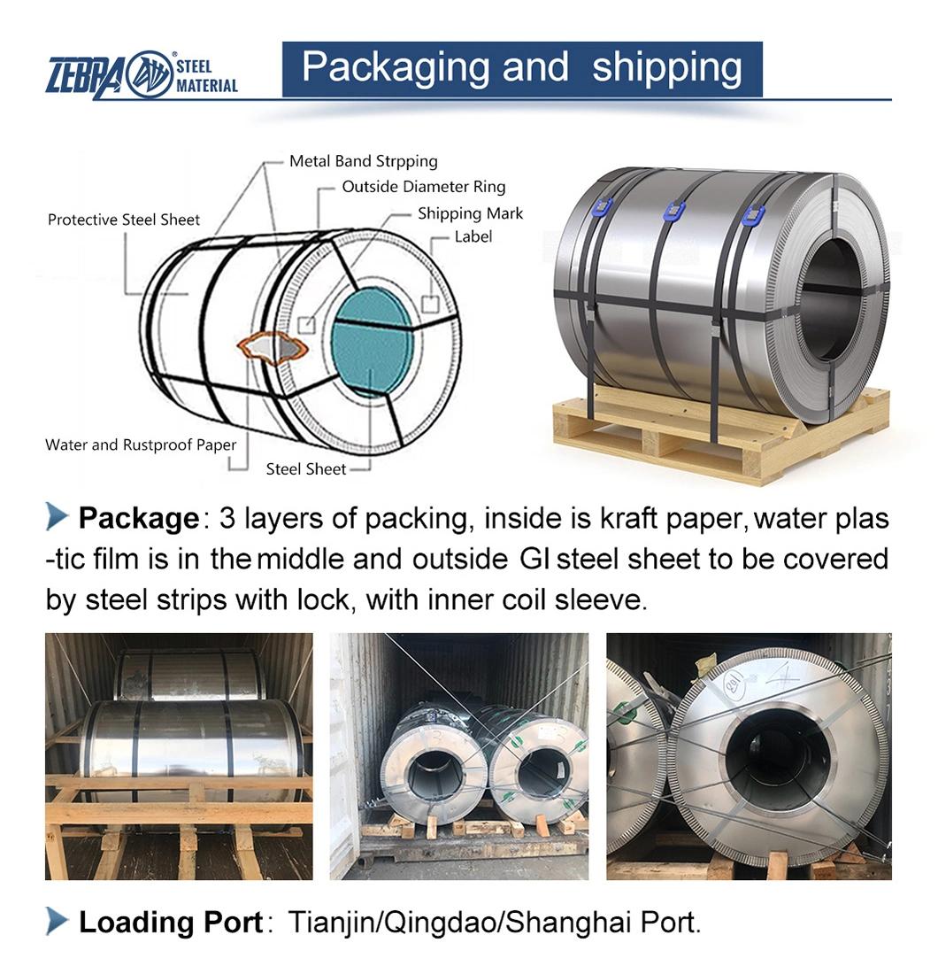 Hot Sale 0.17mm Thickness Alloy Galvanized Steel Sheet Metal Roll in Coils for Building