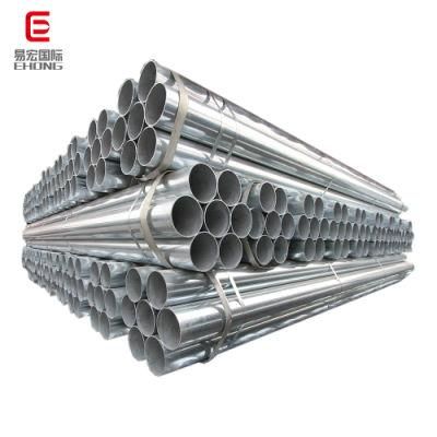 ASTM A106 Sch 40 80 ERW Gi Iron Tube 4 Inch Hot DIP Galvanized Round Steel Pipe