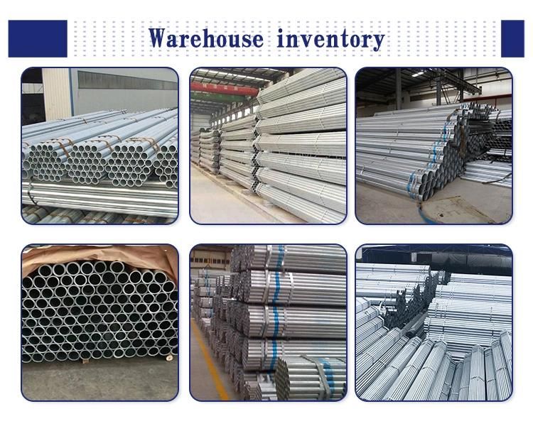 Hot DIP Galvanized Steel Pipe 1/2 3/4 Galvanized Tube