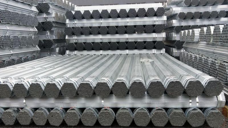 Axtd Steel Group! Z40-60g Threaded Ends Hot Dipped Galvanized Pipe with Plastic Caps