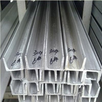 Standard Size 100X50X5mm Hot Rolled Stainless Steel U Channel Bar
