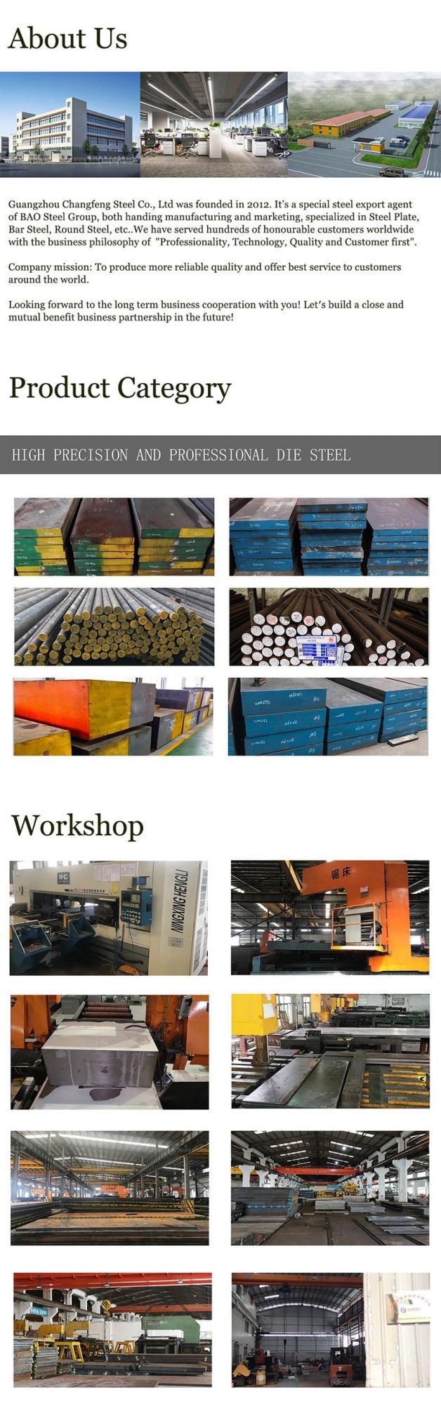 Stainless Plastic Mould Steel 1.2083 S136 420 4Cr13 Flat Bar