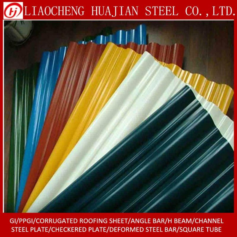 0.4*914mm Gi PPGI Gl PPGL Corrugated Roofing Sheet From China