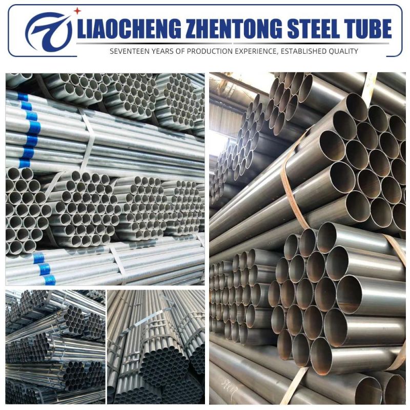 Factory Direct Durable Round Hollow Tube Galvanized Rectangular Steel Pipe