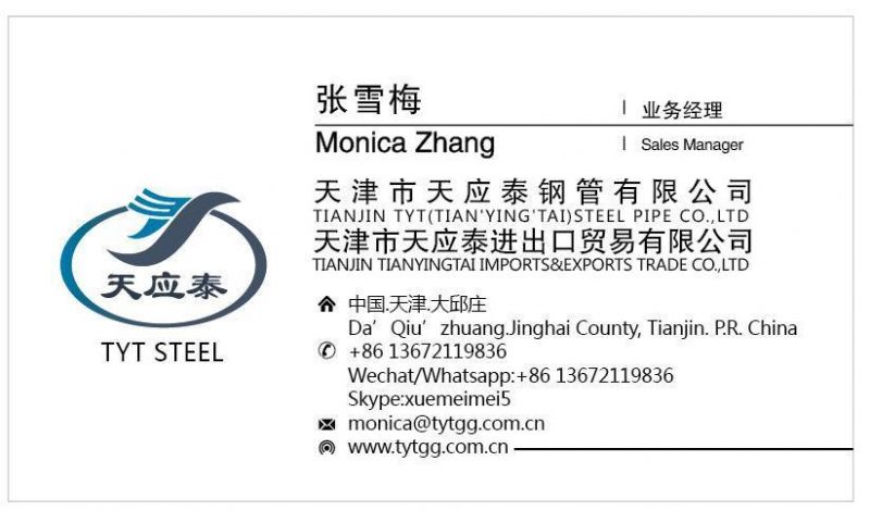 Pre-Galvanized Steel Pipe Manufacturers From Tianjin of China