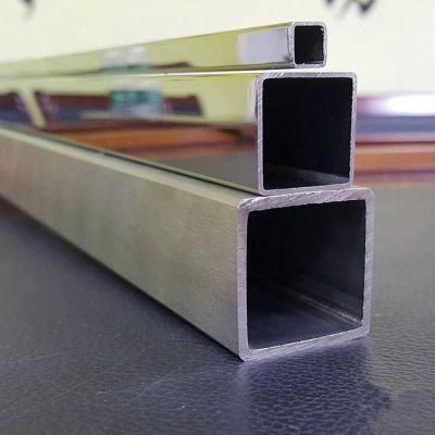 Champagne Gold/Black Titaniumstainless Steel Square Tube 30 40