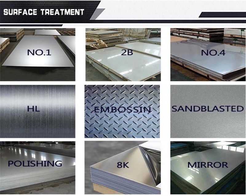Decorative Cold Rolled Stainless Steel Metal Sheet 2b Ba Hairline Mirror Finish ASTM 201/304/316/321/904L/2205/2507 Duplex Stainless Steel Plate
