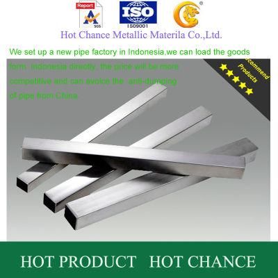 AISI 304, 304L, 316, 316L Stainless Steel Matt Square Pipe