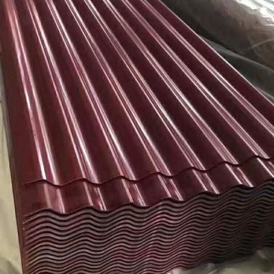 Corrugated PPGI Roofing Prepainted Roofing Color Coated Corrugated Plate