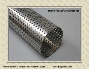 201 Stainless Steel Perforated Tube for Auto Parts Exhaust Muffler
